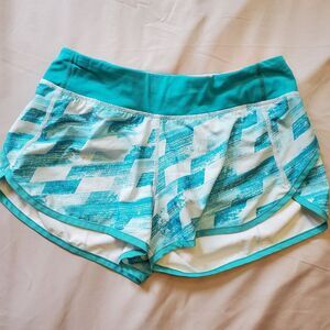 IVIVVA by LuLuLemon Youth Girl's 14 Speedy Shorts w/ Zip Pocket‎ Teal
